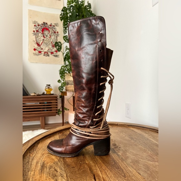 Freebird Dark Brown Over the Knee Boots - Picture 10 of 10